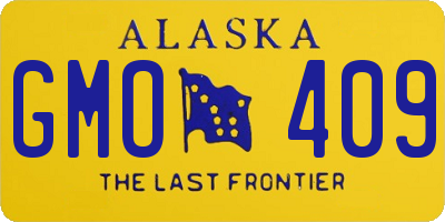 AK license plate GMO409