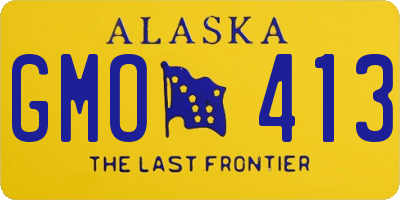 AK license plate GMO413