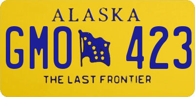 AK license plate GMO423