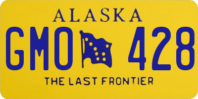 AK license plate GMO428