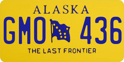 AK license plate GMO436