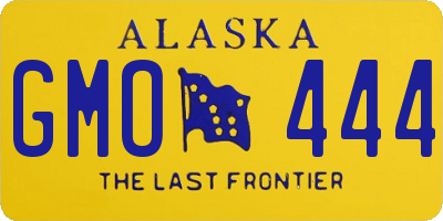 AK license plate GMO444