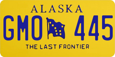 AK license plate GMO445