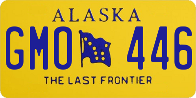 AK license plate GMO446