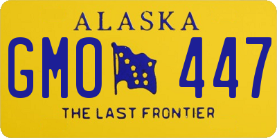 AK license plate GMO447