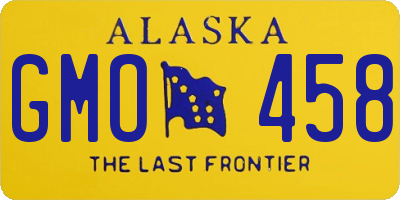 AK license plate GMO458