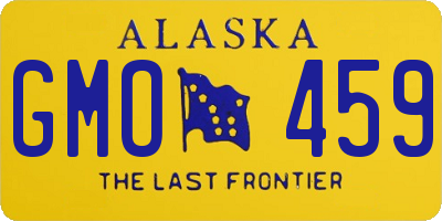 AK license plate GMO459