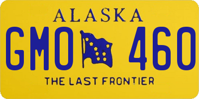 AK license plate GMO460