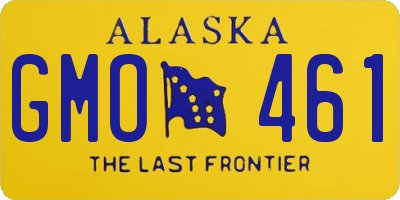 AK license plate GMO461