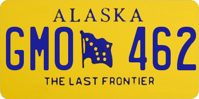 AK license plate GMO462