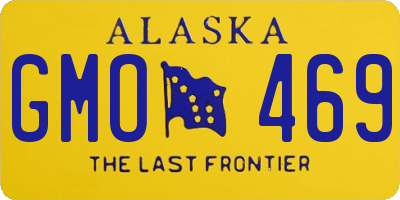 AK license plate GMO469
