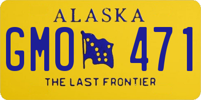 AK license plate GMO471