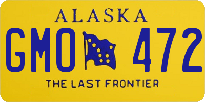 AK license plate GMO472