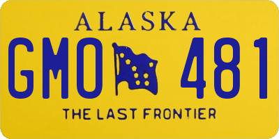 AK license plate GMO481