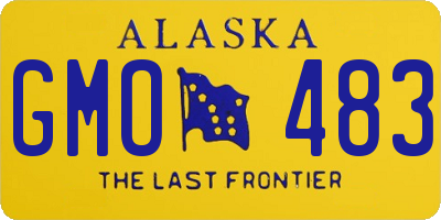 AK license plate GMO483