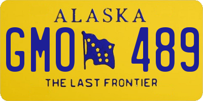 AK license plate GMO489