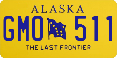 AK license plate GMO511