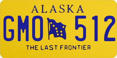 AK license plate GMO512