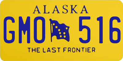 AK license plate GMO516