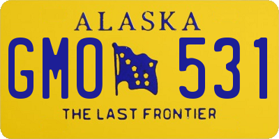 AK license plate GMO531