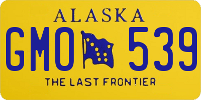 AK license plate GMO539