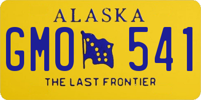 AK license plate GMO541