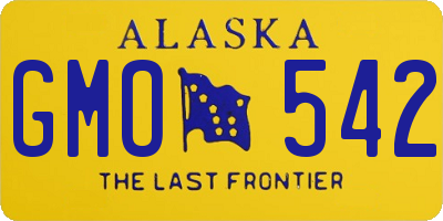AK license plate GMO542