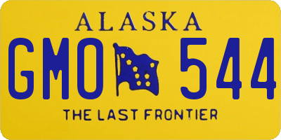 AK license plate GMO544