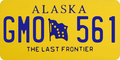 AK license plate GMO561