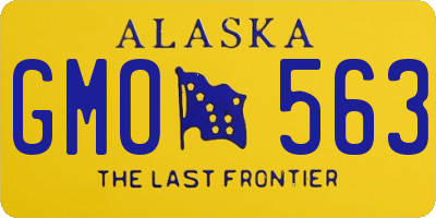 AK license plate GMO563