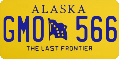 AK license plate GMO566