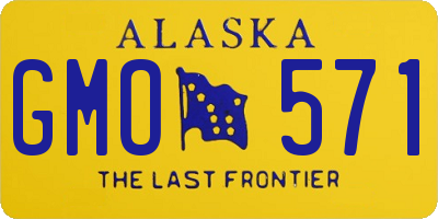 AK license plate GMO571
