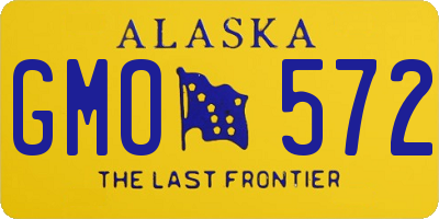 AK license plate GMO572