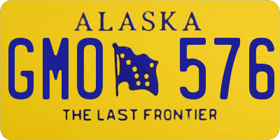 AK license plate GMO576