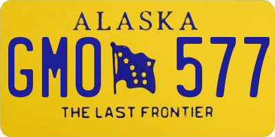 AK license plate GMO577