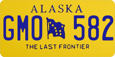 AK license plate GMO582