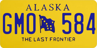 AK license plate GMO584