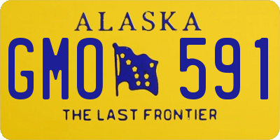 AK license plate GMO591