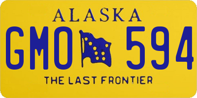 AK license plate GMO594