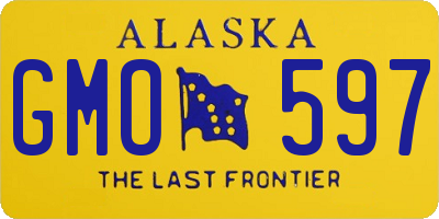 AK license plate GMO597