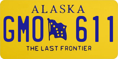 AK license plate GMO611