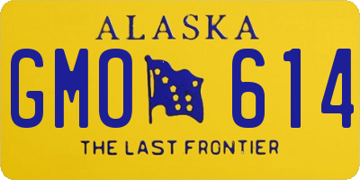 AK license plate GMO614