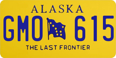 AK license plate GMO615