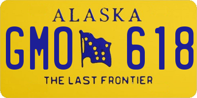 AK license plate GMO618