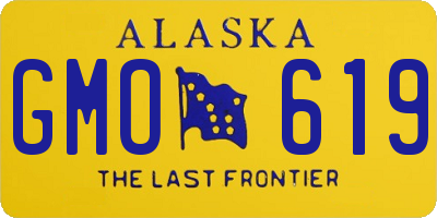 AK license plate GMO619