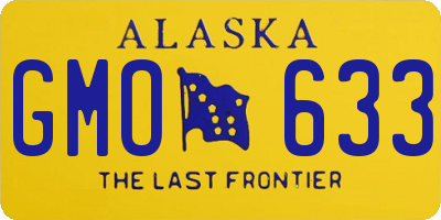 AK license plate GMO633