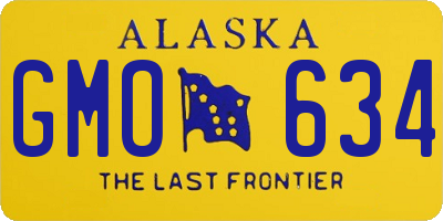 AK license plate GMO634