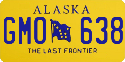 AK license plate GMO638