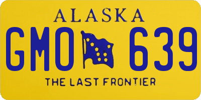 AK license plate GMO639