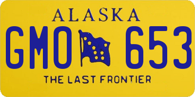 AK license plate GMO653